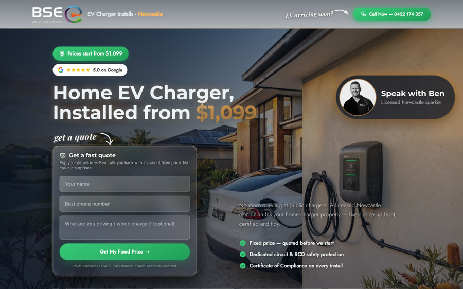 Ben Stokes Electrical website